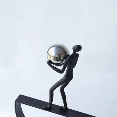 Figurines de sport acrobatiques abstraites Sculpture de personnage de bureau Artisanat en résine pour la maison N&M