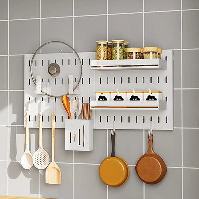 Accessoires pour la maison Suspendu en acier inoxydable Cuisine Organisateur de légumes Ensemble de rangement Armoires Paniers Étagère Conteneurs Porte-vaisselle N&M