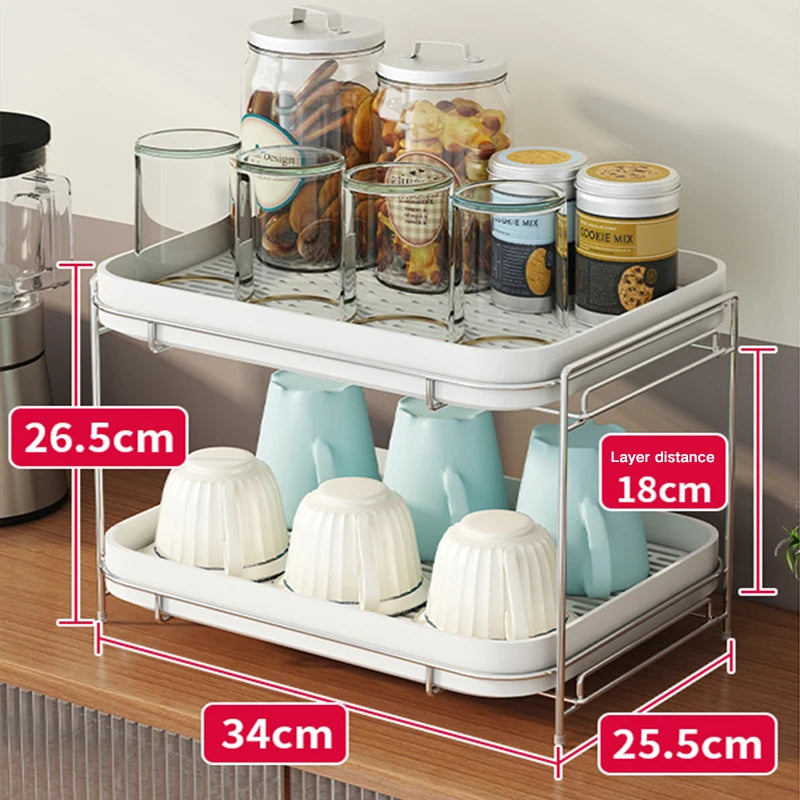 Accessoires pour la maison Supports de rangement Tasse sponse en silicone à 2 niveaux Porte-table à vaisselle Porte-égouttoir pour tasse à vin en plastique pour cuisine N&M
