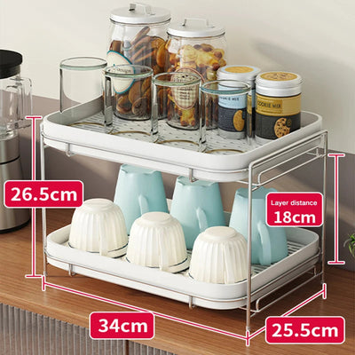 Accessoires pour la maison Supports de rangement Tasse sponse en silicone à 2 niveaux Porte-table à vaisselle Porte-égouttoir pour tasse à vin en plastique pour cuisine N&M