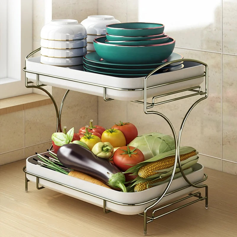 Accessoires pour la maison Supports de rangement Tasse sponse en silicone à 2 niveaux Porte-table à vaisselle Porte-égouttoir pour tasse à vin en plastique pour cuisine N&M