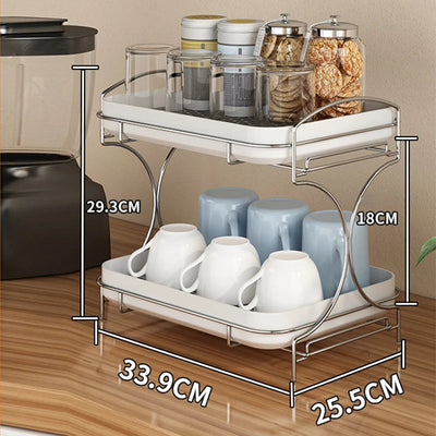Accessoires pour la maison Supports de rangement Tasse sponse en silicone à 2 niveaux Porte-table à vaisselle Porte-égouttoir pour tasse à vin en plastique pour cuisine N&M