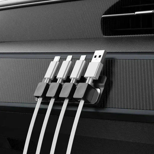 Data Cables Organizer Magnetic Can Be Taken Mobile Cable Desktop Magnet Base Manager Cell Phone Charging Cable Magnetic Clamp N&M