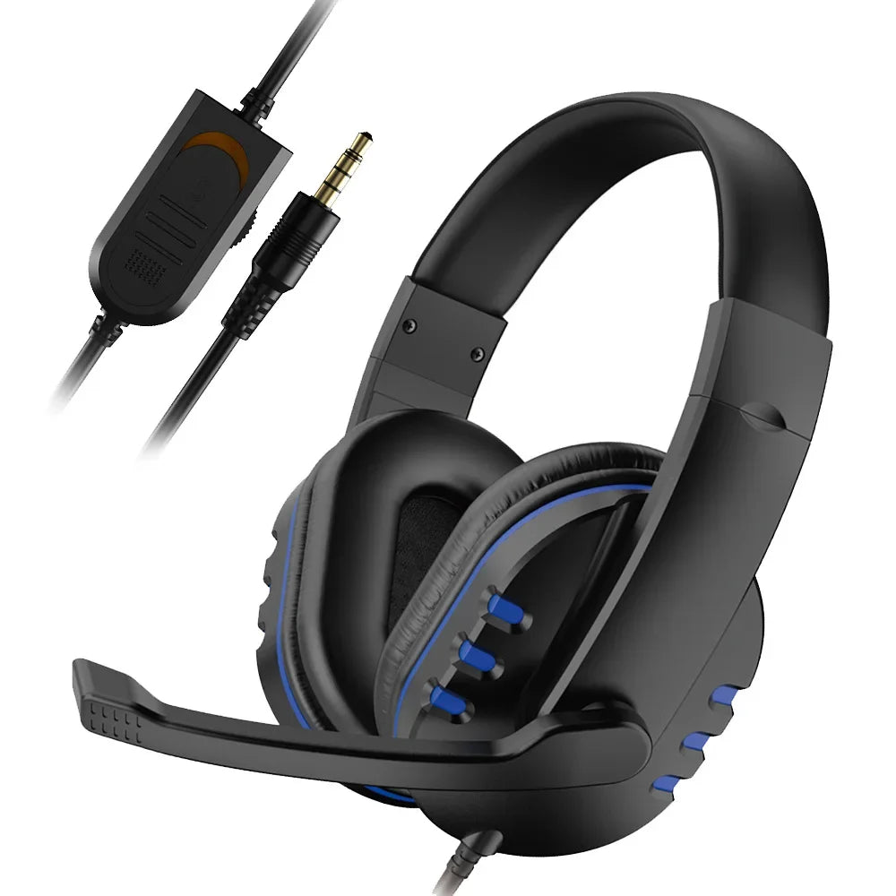 Casque de jeu Casque Gamer filaire de 3,5 mm avec microphone Contrôle du volume Casque Gamer pour Xbox PS4 PC N&M