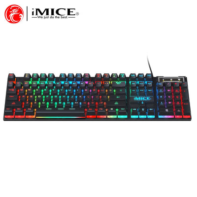 Ergonomie Clavier rétroéclairé Clavier de jeu filaire étanche Ensemble de clavier et de souris lumineux pour ordinateur portable Gamer PC N&M