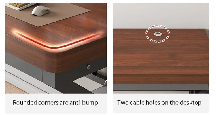 Bureau Gaming & Télétravail – Table d’Ordinateur Design Ergonomique pour Gamer & Bureau N&M