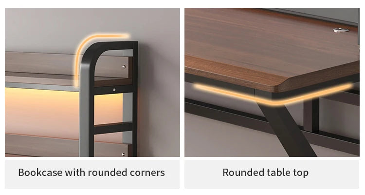 Bureau Gaming & Télétravail – Table d’Ordinateur Design Ergonomique pour Gamer & Bureau N&M