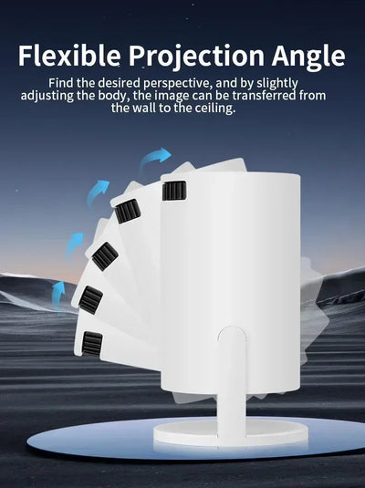 Projector  270° Adjustable LED 1080P Portable Movie Projector for Android Phone USB TV Stick Laptop N&M