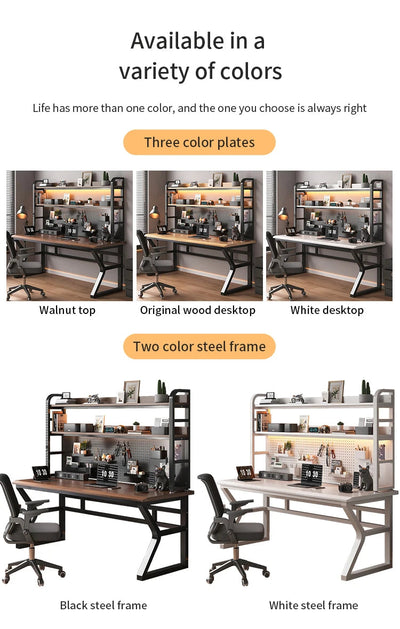 Bureau Gaming & Télétravail – Table d’Ordinateur Design Ergonomique pour Gamer & Bureau N&M