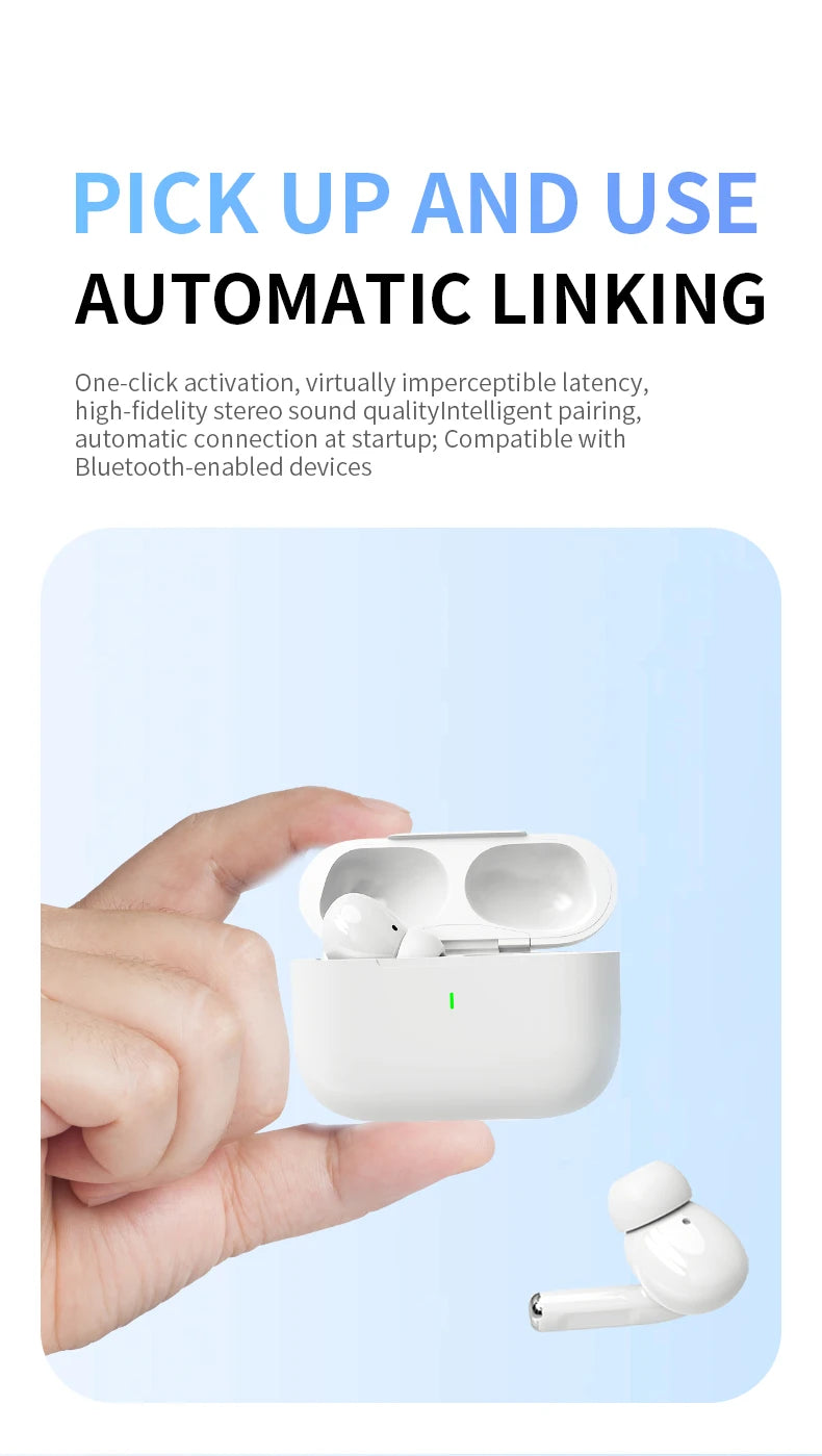 2025 Pro TWS Air Ear pods Écouteurs Buds 3 Écouteurs sans fil Écouteurs intra-auriculaires Pods Pro 2 pour Xiomi Fone 2 iphone android sumsung N&M