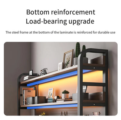 Bureau Gaming & Télétravail – Table d’Ordinateur Design Ergonomique pour Gamer & Bureau N&M