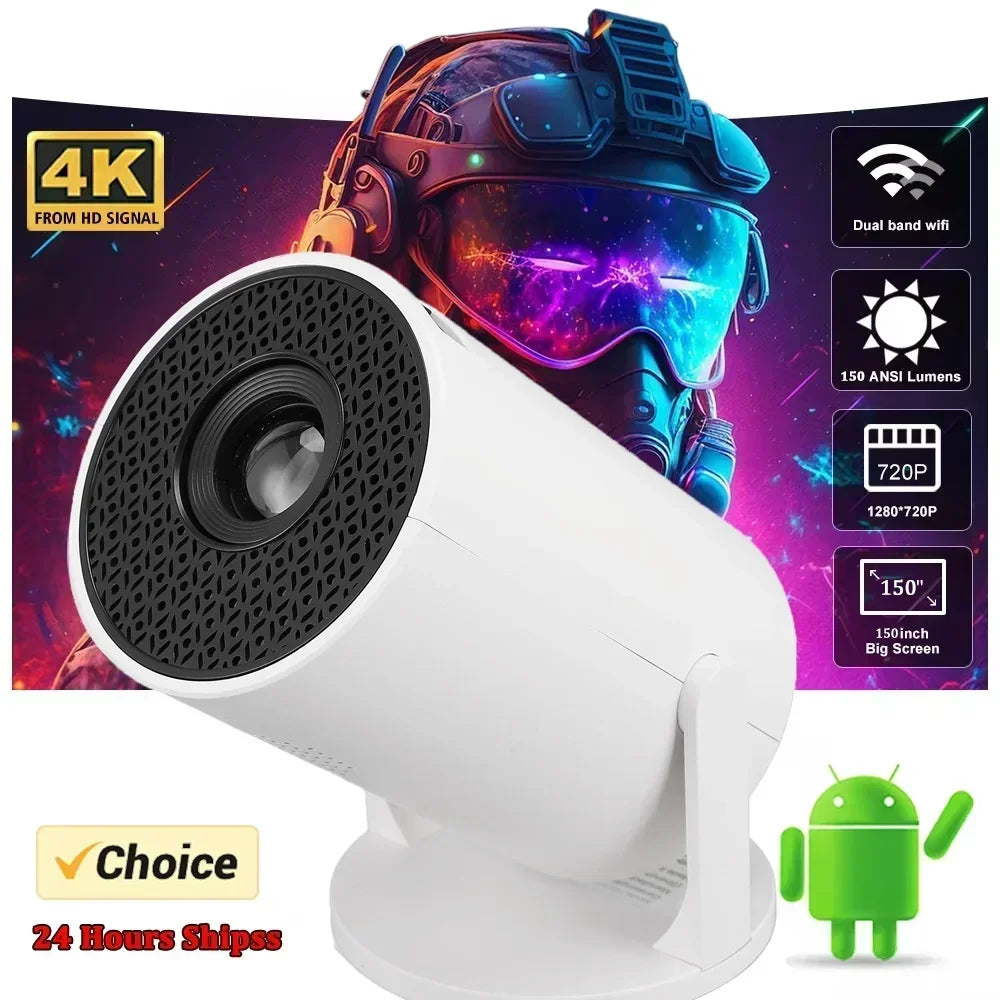 Projector  270° Adjustable LED 1080P Portable Movie Projector for Android Phone USB TV Stick Laptop N&M