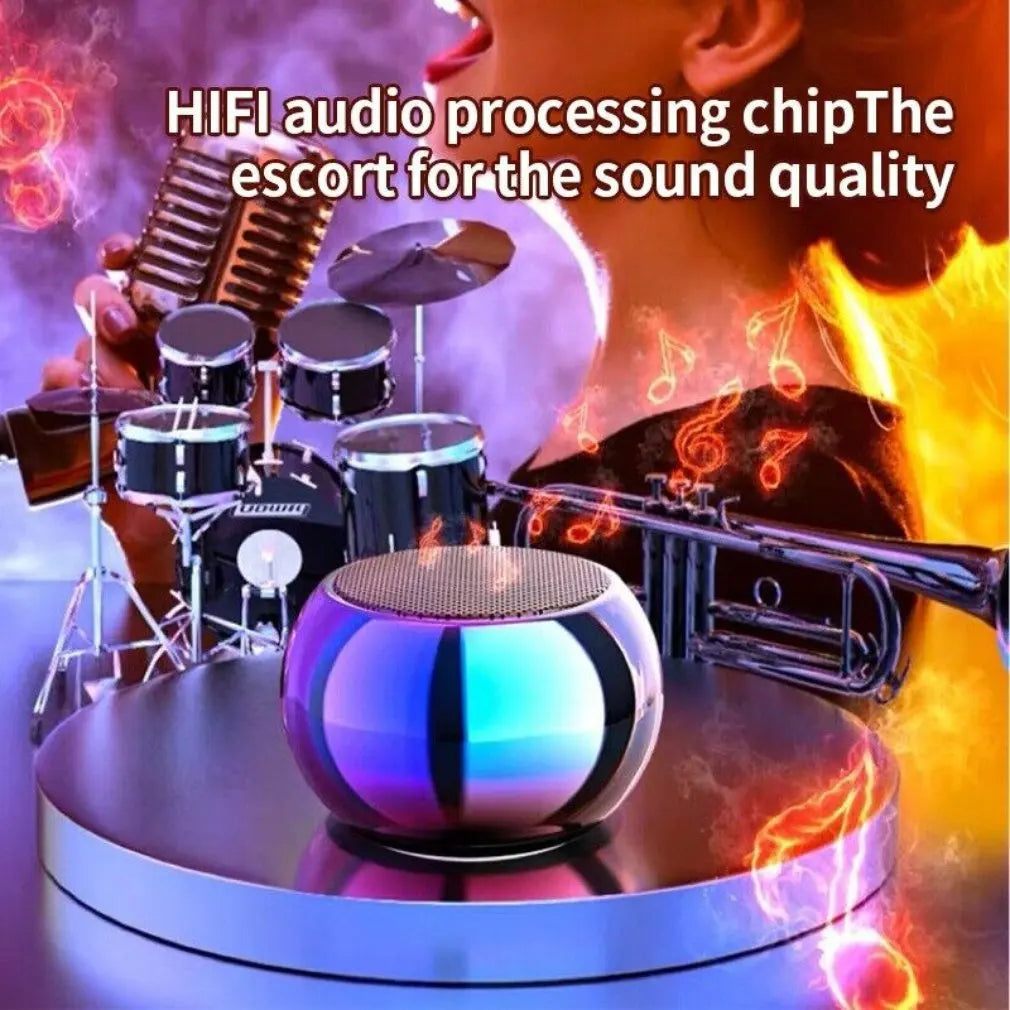 Haut-parleur Bluetooth sans fil Portable Petit pistolet en acier Métal Heavy Stereo Surround Subwoofer Extérieur Mini Bluetooth Petit Haut-parleur N&M