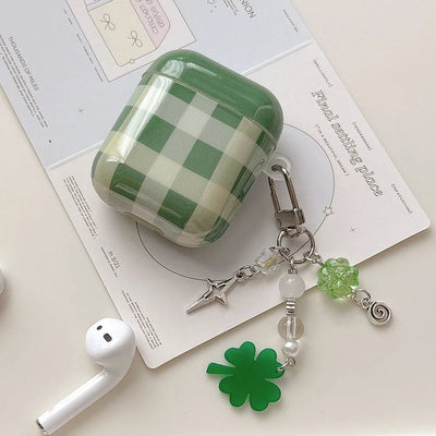 Boîte de chargement pour casque à grille verte sans fil pour AirPods 4 Pro 3 2 1 Étui d’écouteurs en silicone souple pour Airpods Pro 2 2ème N&M