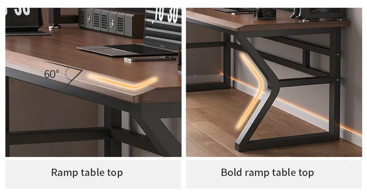 Bureau Gaming & Télétravail – Table d’Ordinateur Design Ergonomique pour Gamer & Bureau N&M