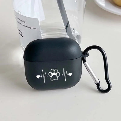 Creative Paw Print Jumping Pattern Étui de protection pour casque sans fil pour Airpods 4 3 1/2 Pro 2 et Pro TPU Étui pour écouteurs élégants N&M