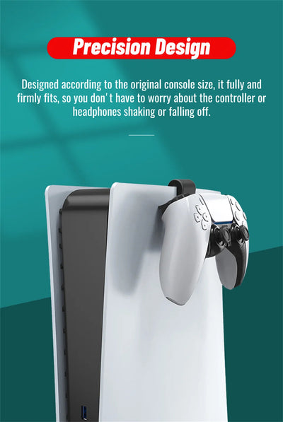 GAMINJA P512 cintre pour casque mural pour casque de jeu Support pour accessoires de jeu de console PS5 N&M