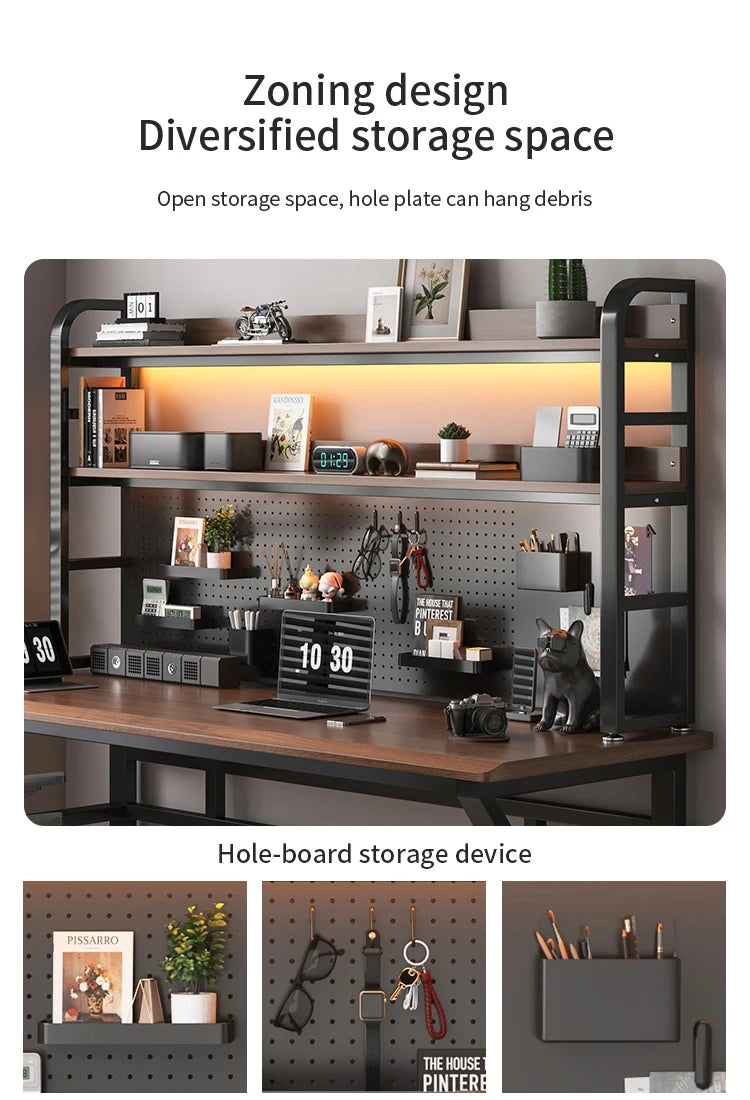 Bureau Gaming & Télétravail – Table d’Ordinateur Design Ergonomique pour Gamer & Bureau N&M