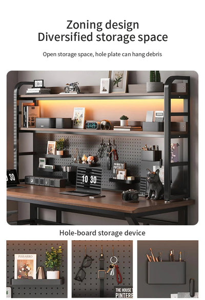 Bureau Gaming & Télétravail – Table d’Ordinateur Design Ergonomique pour Gamer & Bureau N&M