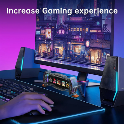 Décor de jeu Configuration de jeu Horloge numérique avec contrôle Smart APP, connexion WiFi, écran LED RVB, tableau de bord personnalisé, Pixel Art N&M