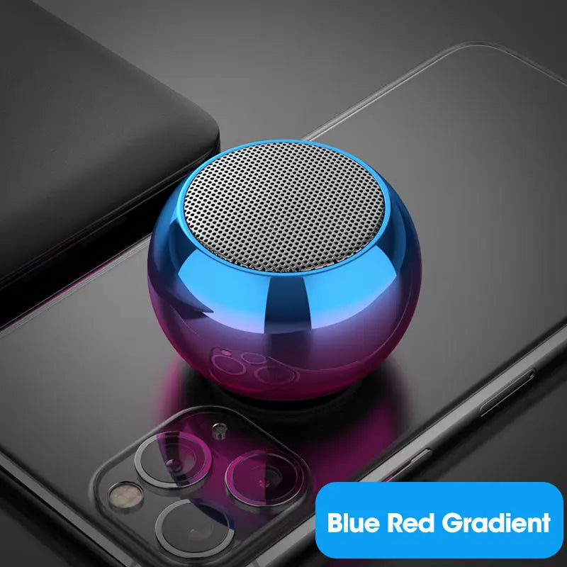 Haut-parleur Bluetooth sans fil Portable Petit pistolet en acier Métal Heavy Stereo Surround Subwoofer Extérieur Mini Bluetooth Petit Haut-parleur N&M