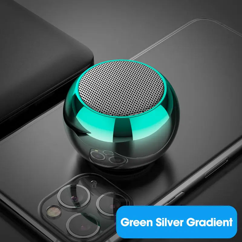Haut-parleur Bluetooth sans fil Portable Petit pistolet en acier Métal Heavy Stereo Surround Subwoofer Extérieur Mini Bluetooth Petit Haut-parleur N&M