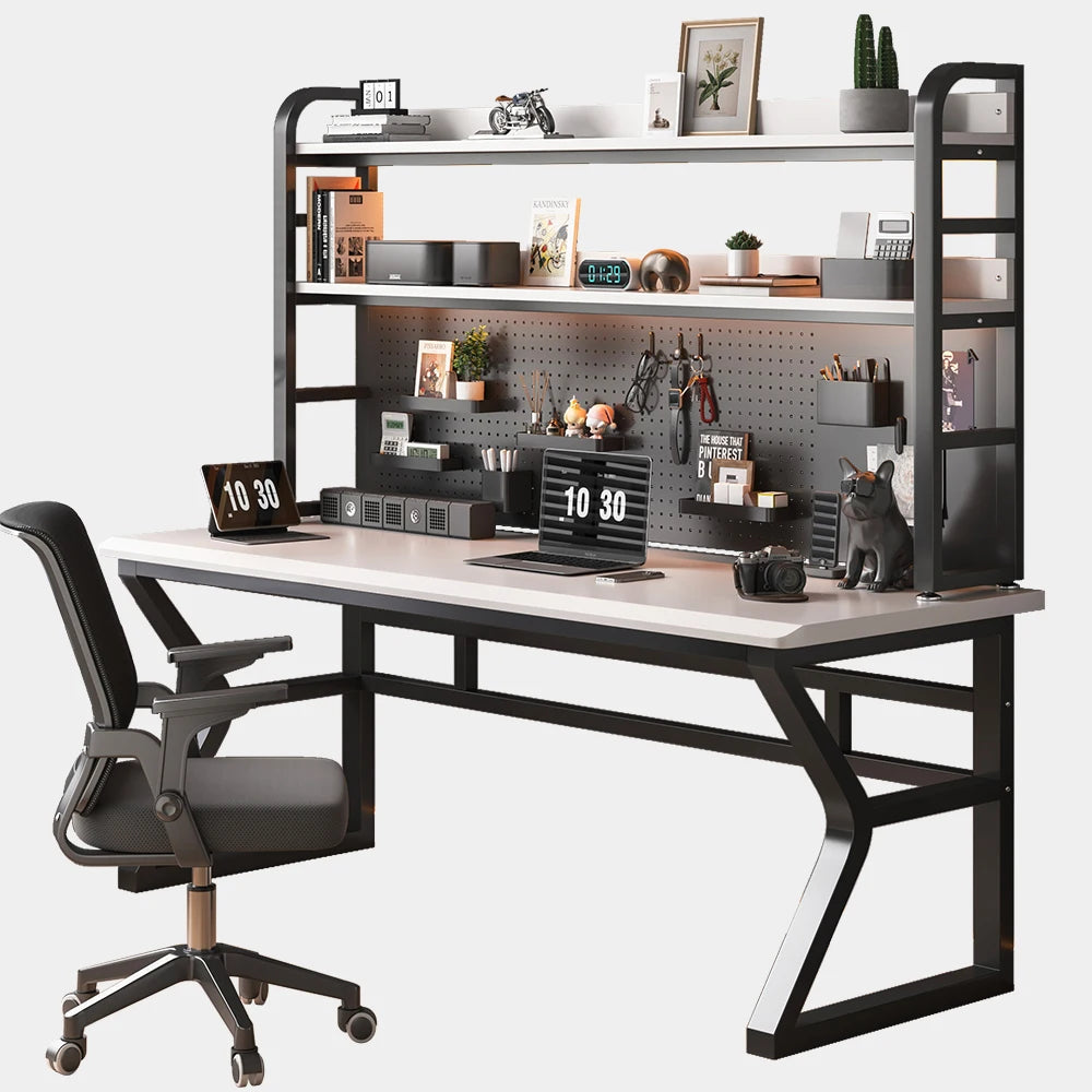 Bureau Gaming & Télétravail – Table d’Ordinateur Design Ergonomique pour Gamer & Bureau N&M